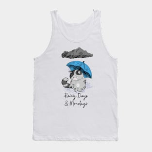 Sad Cat Rainy Day Blues Tank Top